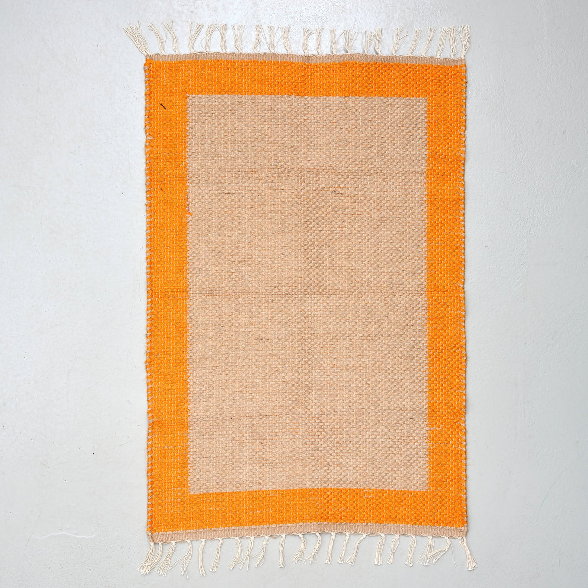 Dørmåtte 60 x 90 (vendbar jute/orange)
