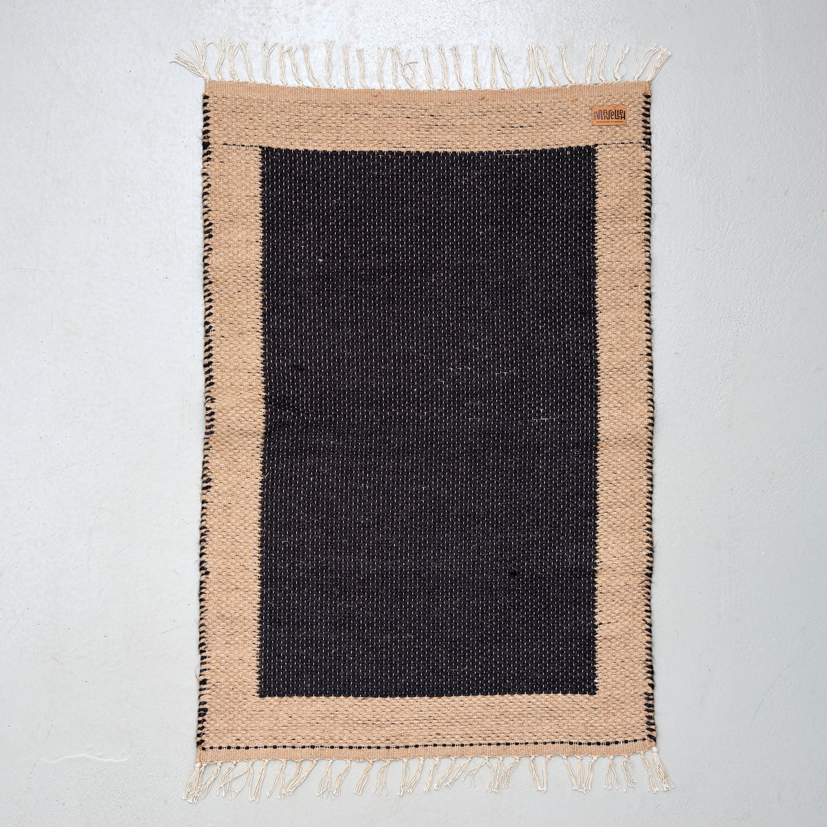 Vendbar dørmåtte 60 x 90 (sort)