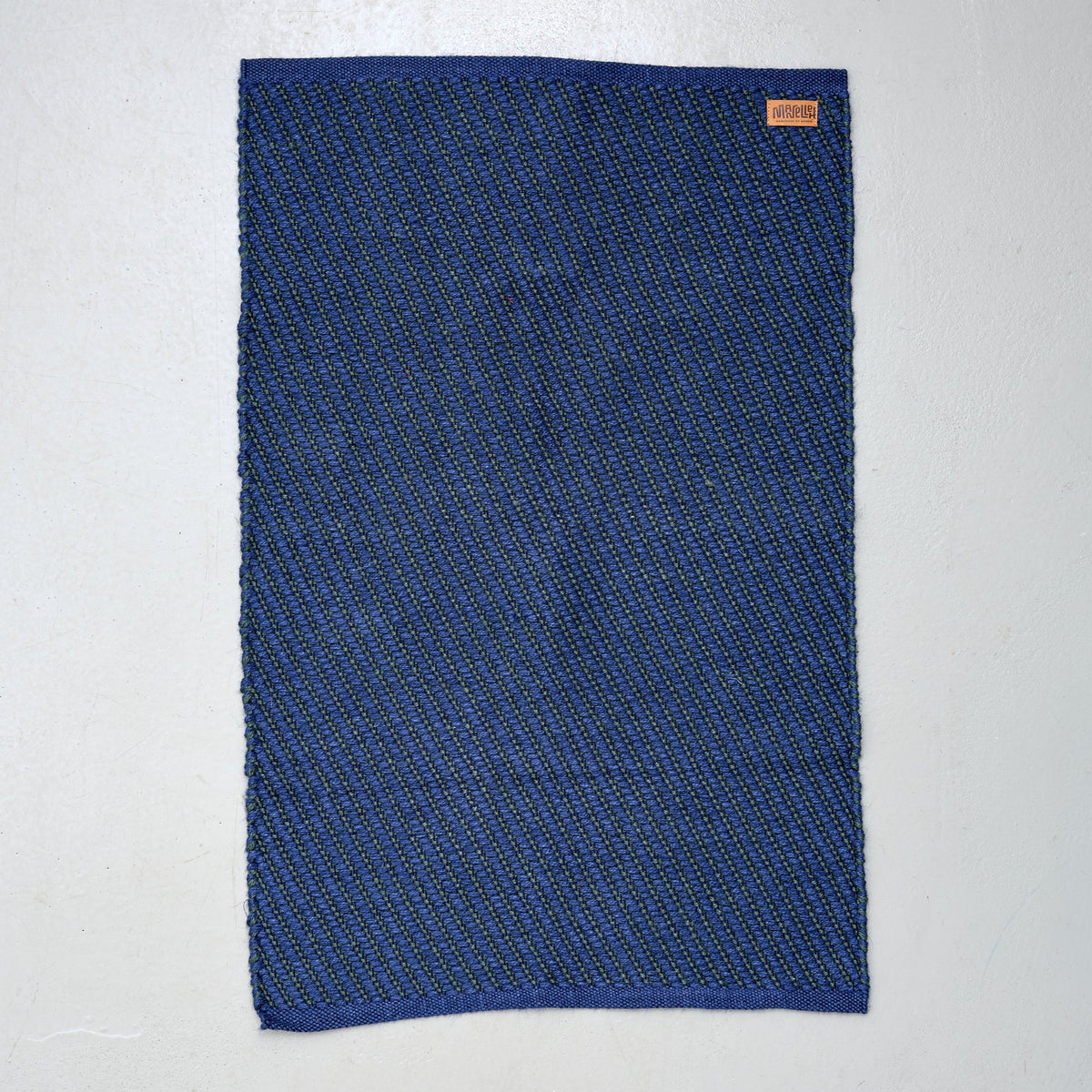 Dørmåtte 60 x 90 (diagonal blå/grøn)