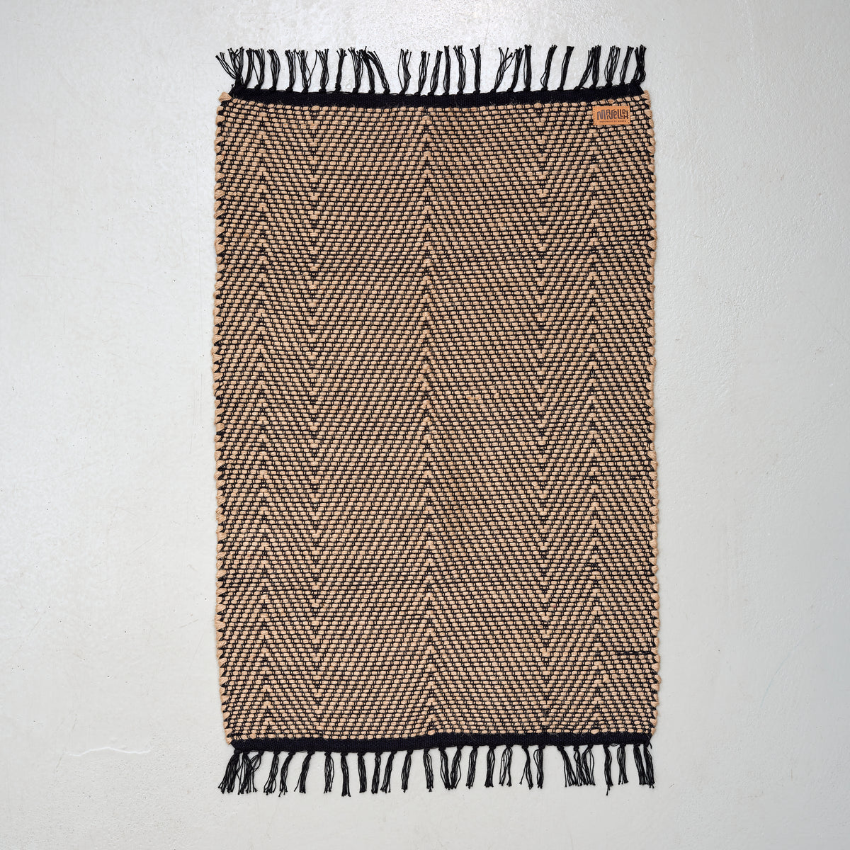 Dørmåtte 60 x 90 (sort-jute zig-zag)
