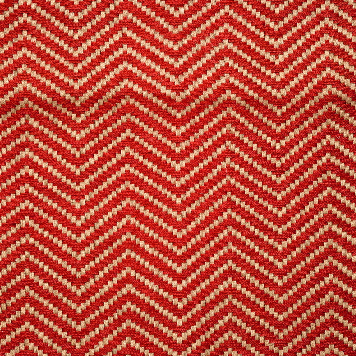 Dørmåtte 60 x 90 (zig-zag jute-rød)