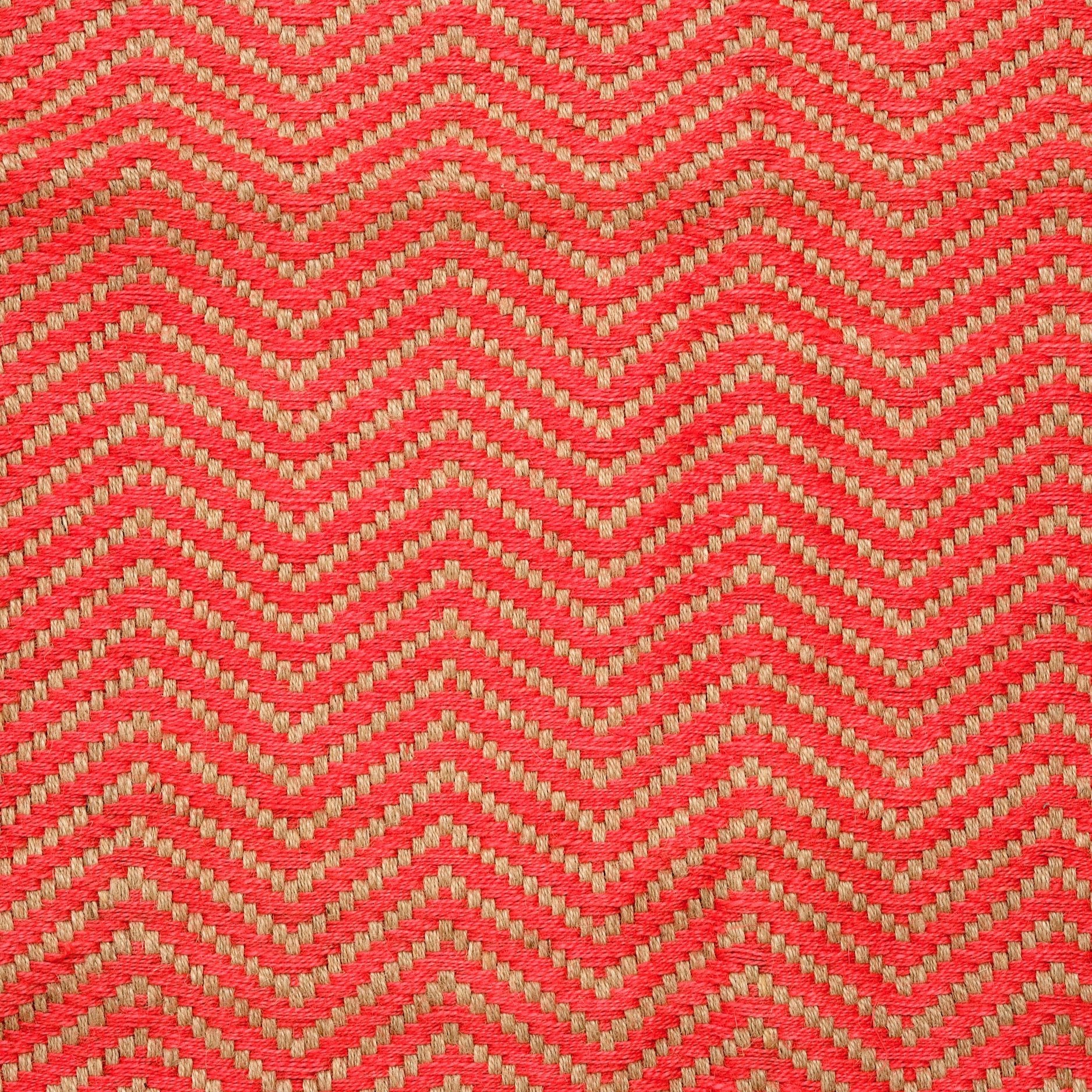 Dørmåtte 60 x 90 (zig-zag jute-pink)