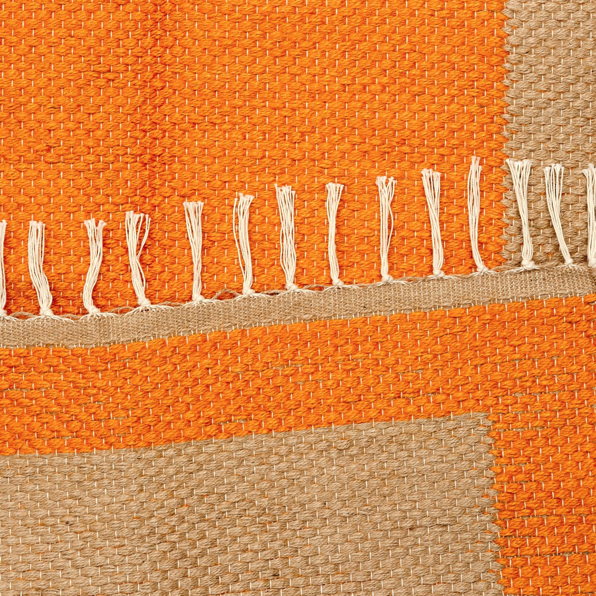 Dørmåtte 60 x 90 (vendbar jute/orange)