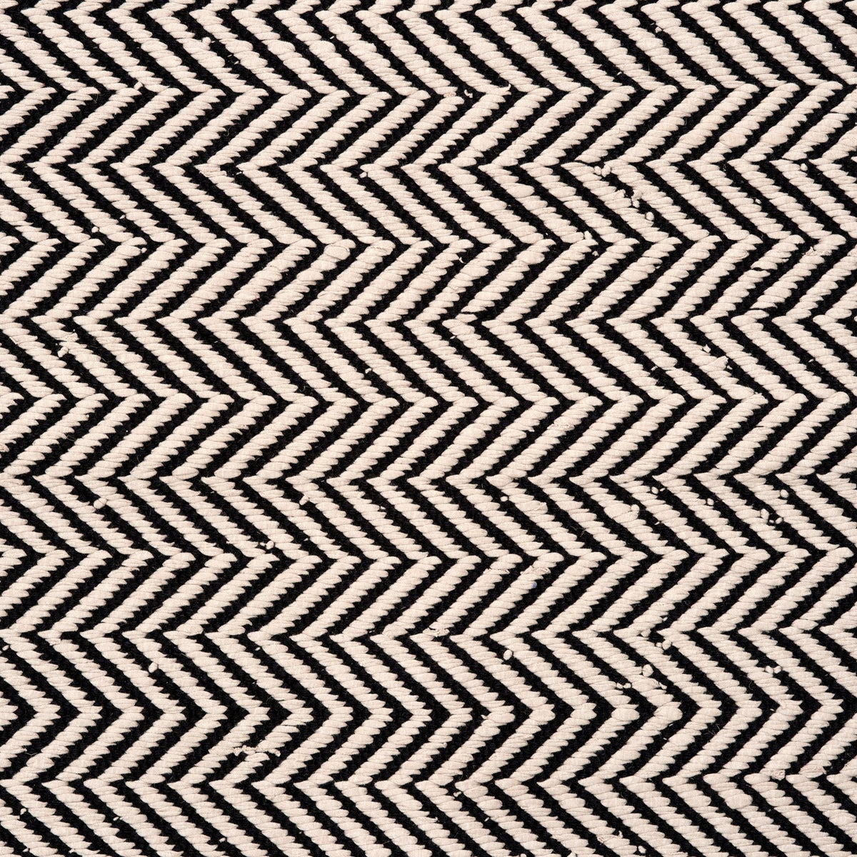 Løber 75x180 cm (zig-zag beige-sort)