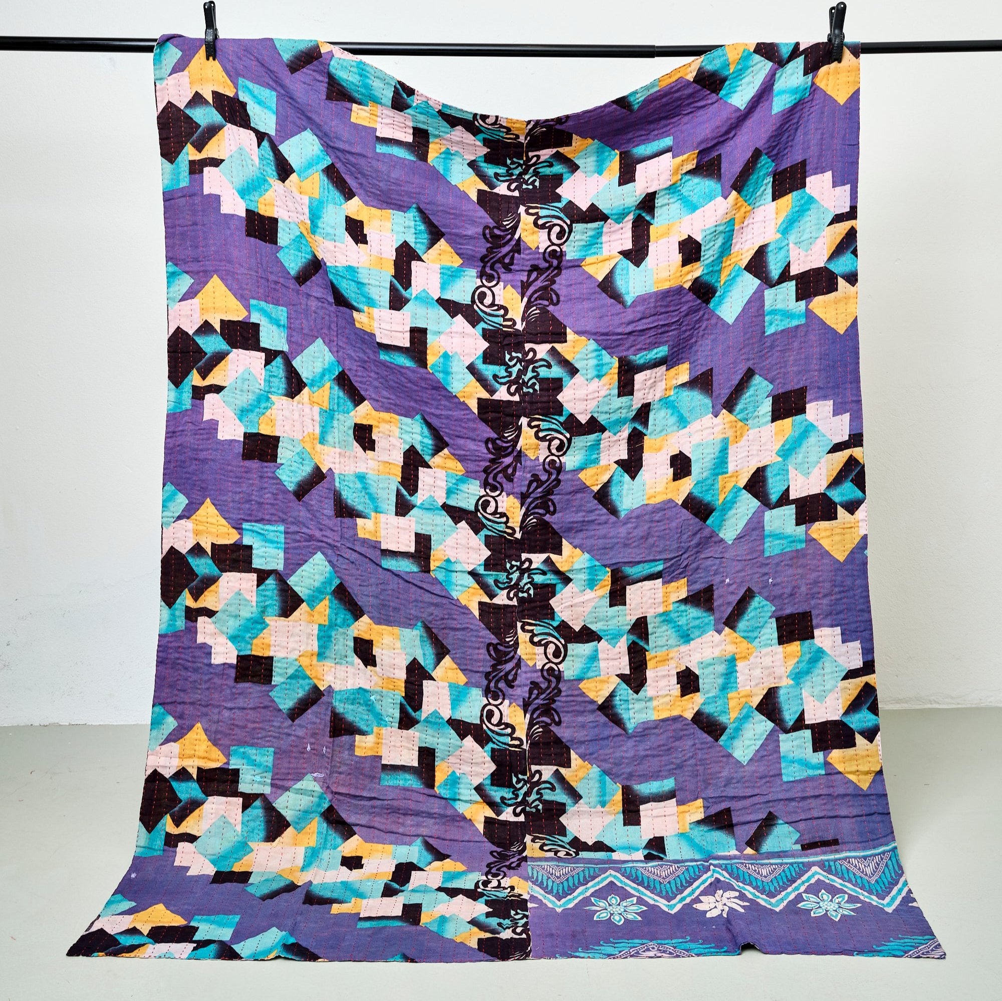 <tc>Cotton kantha blanket 140 x 200 cm</tc>