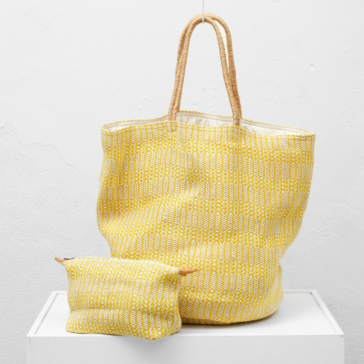 Jute toiletpung (gul)