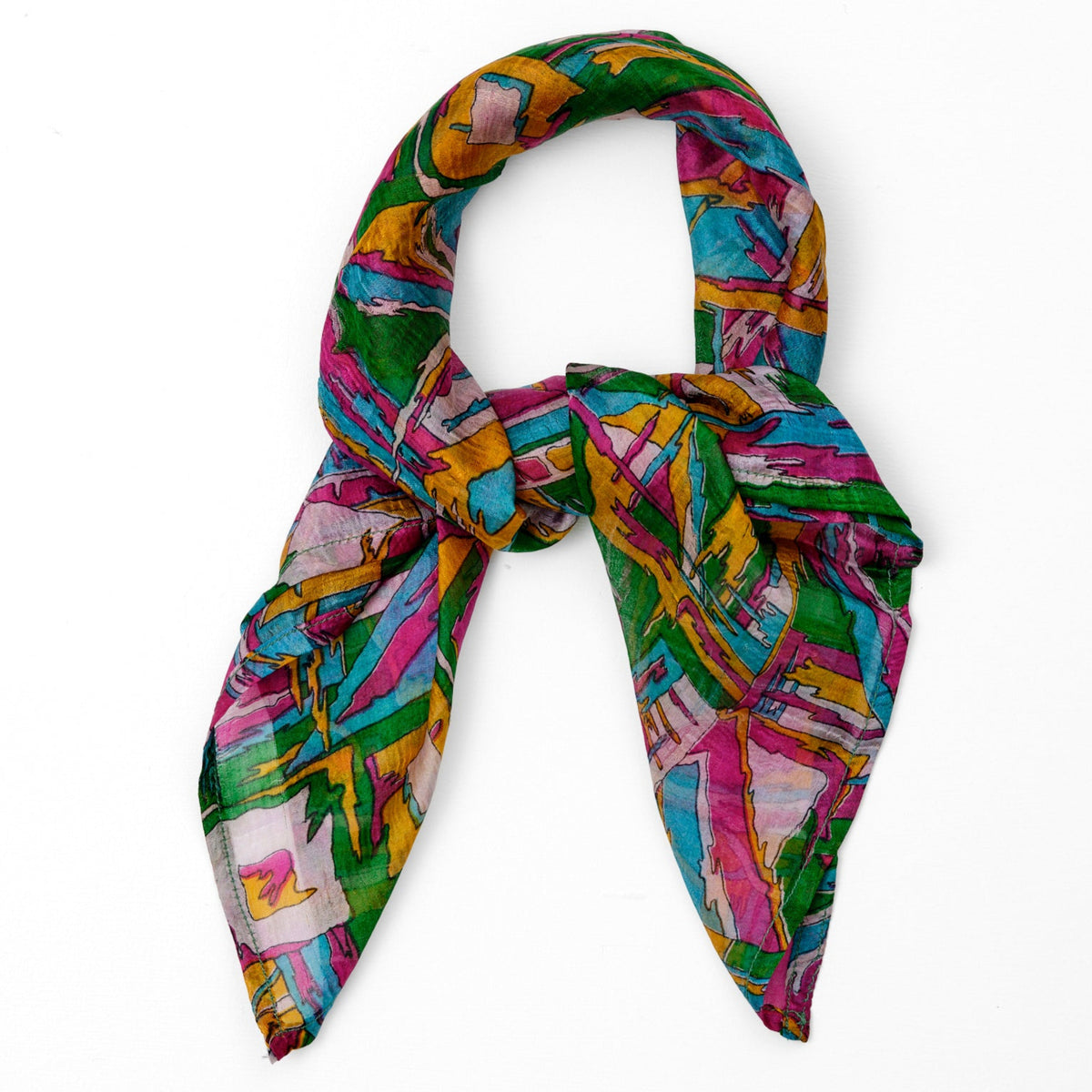 Silke-tørklæde 65 x 65