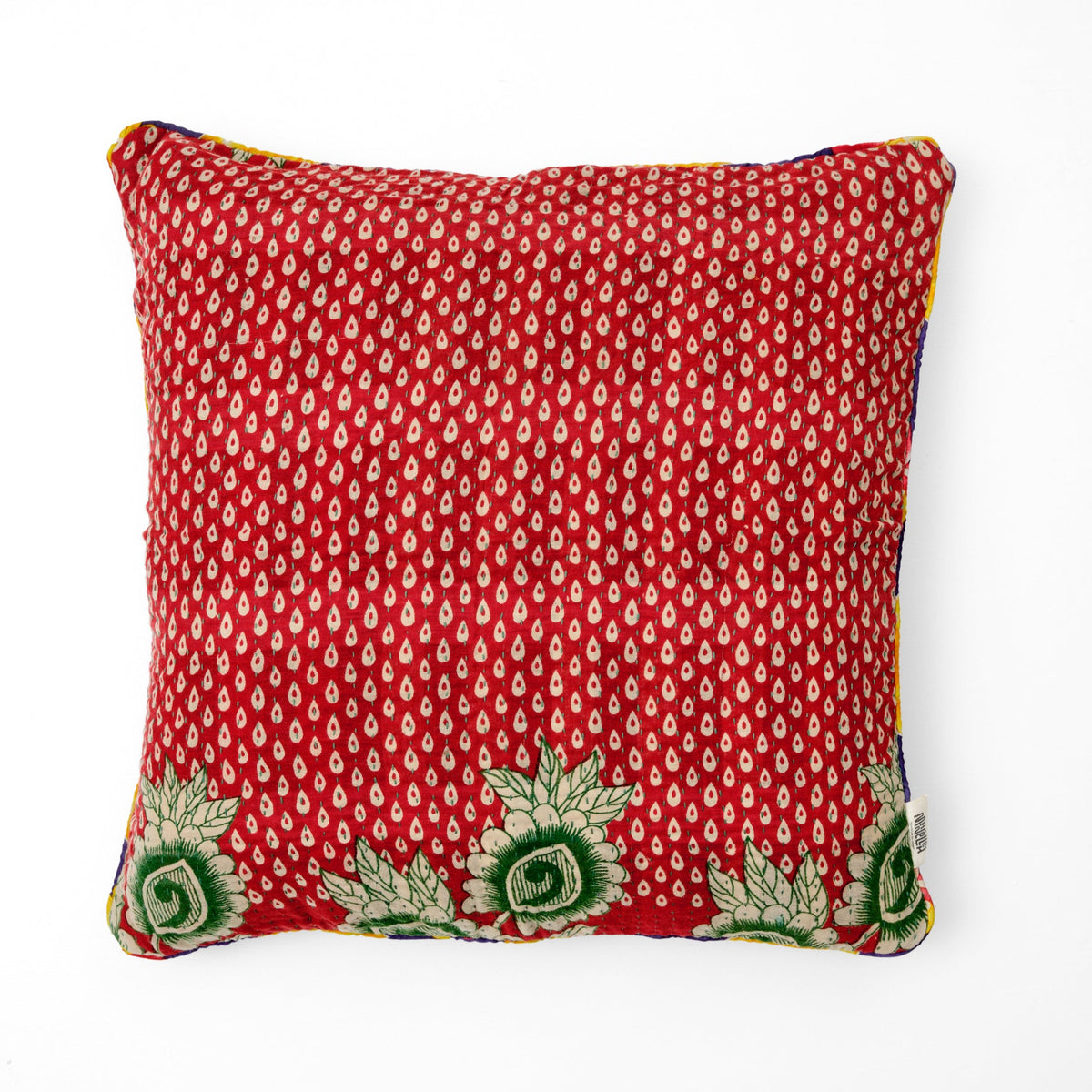 Unika kantha sari bomuldspude 50 x 50