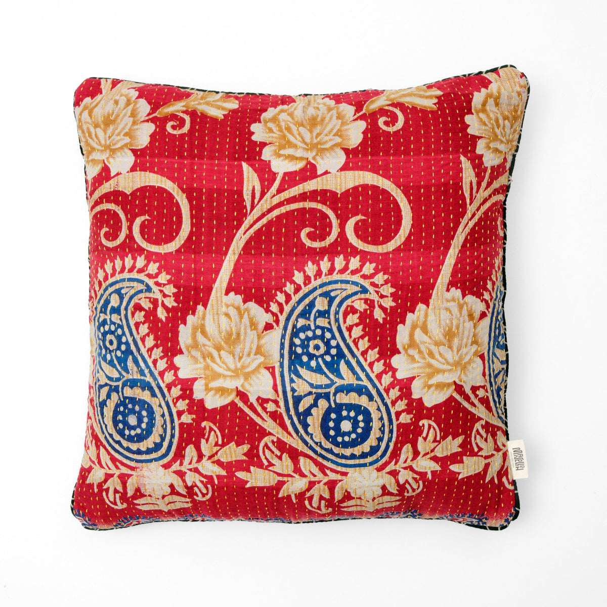 Unika kantha sari bomuldspude 50 x 50