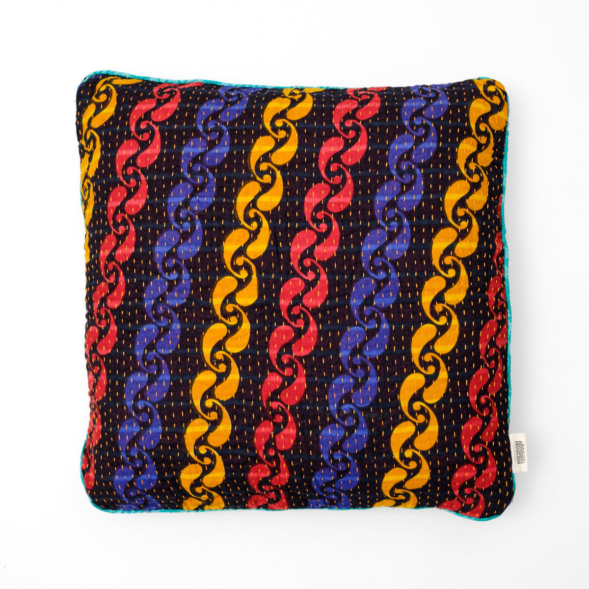 Unika kantha sari bomuldspude 50 x 50