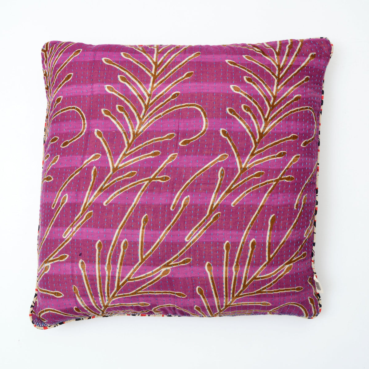 Unika kantha sari bomuldspude 60 x 60