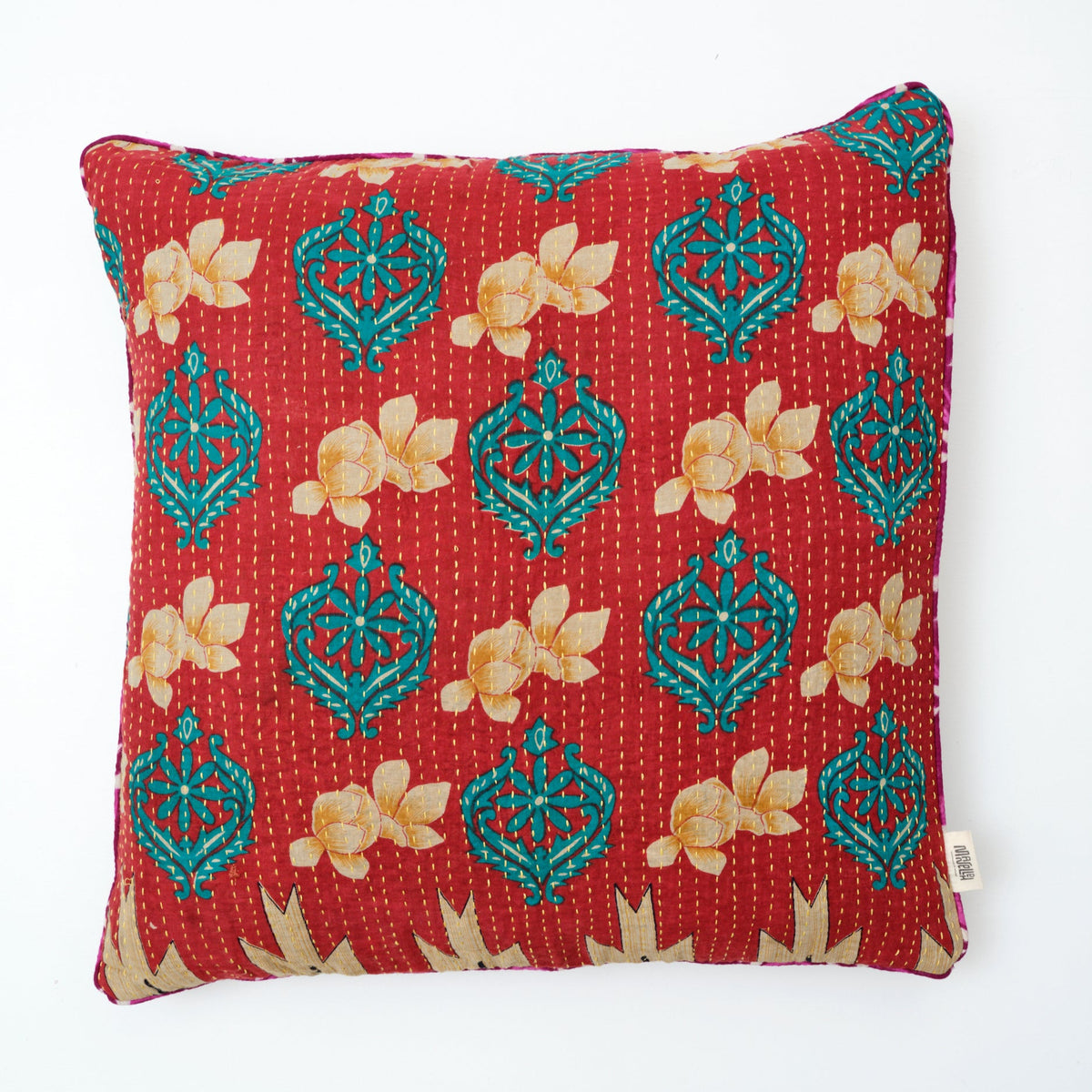 Unika kantha sari bomuldspude 60 x 60