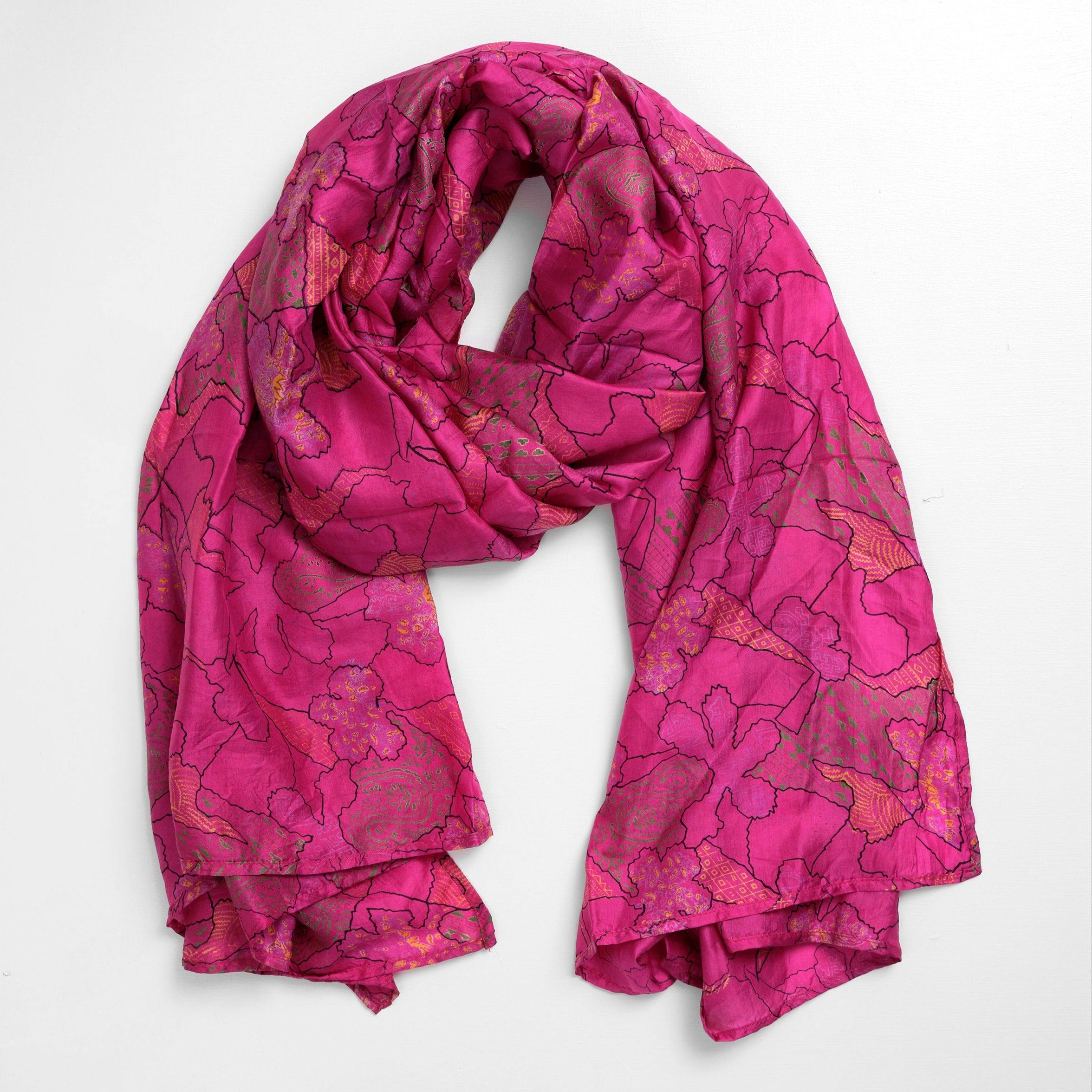 Silke-tørklæde 100 x 200