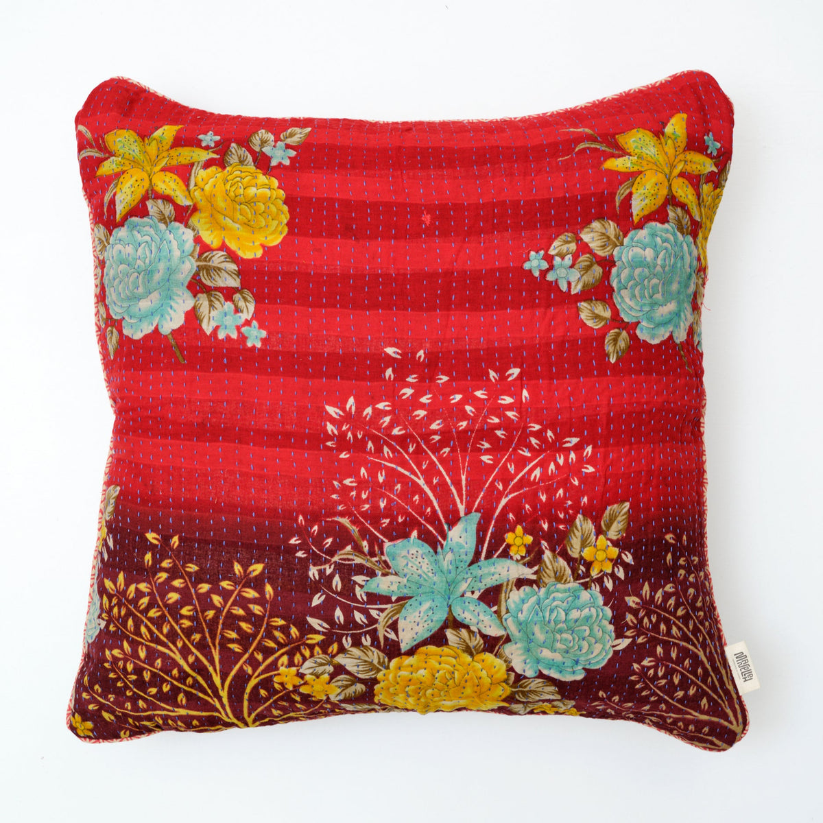 Unika kantha sari bomuldspude 60 x 60