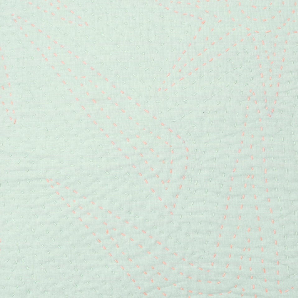 Quiltet pude 50 x 50 (Mint)