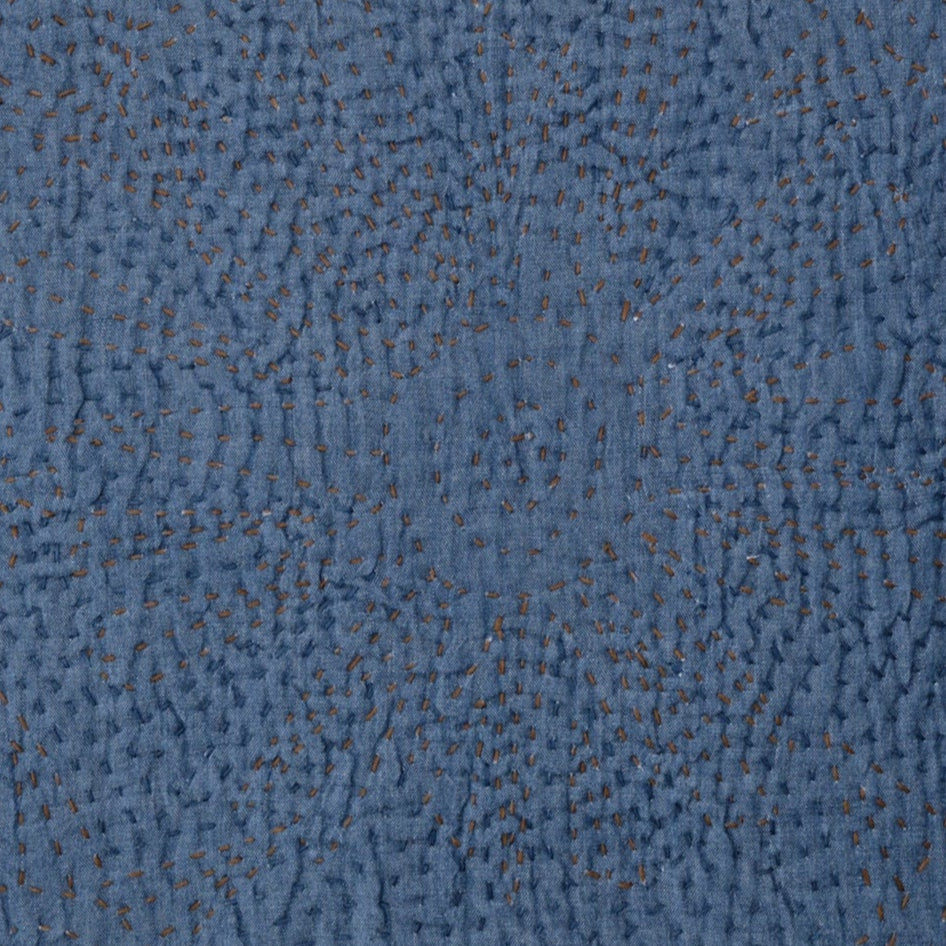 Quiltet pude 50 x 50 (Blå)