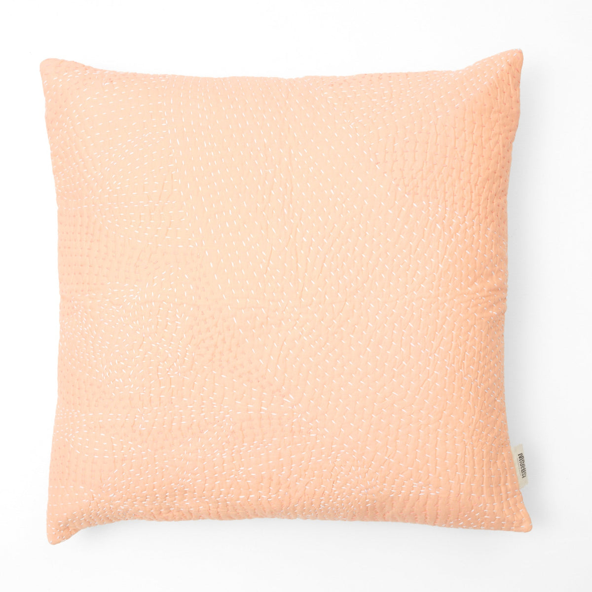 Quiltet pude 50 x 50 (Laksefarvet)
