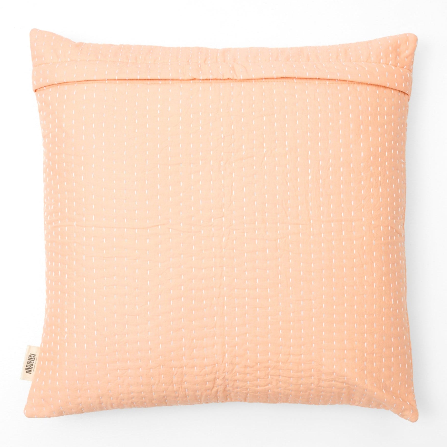 Quiltet pude 60 x 60 (Laksefarvet)