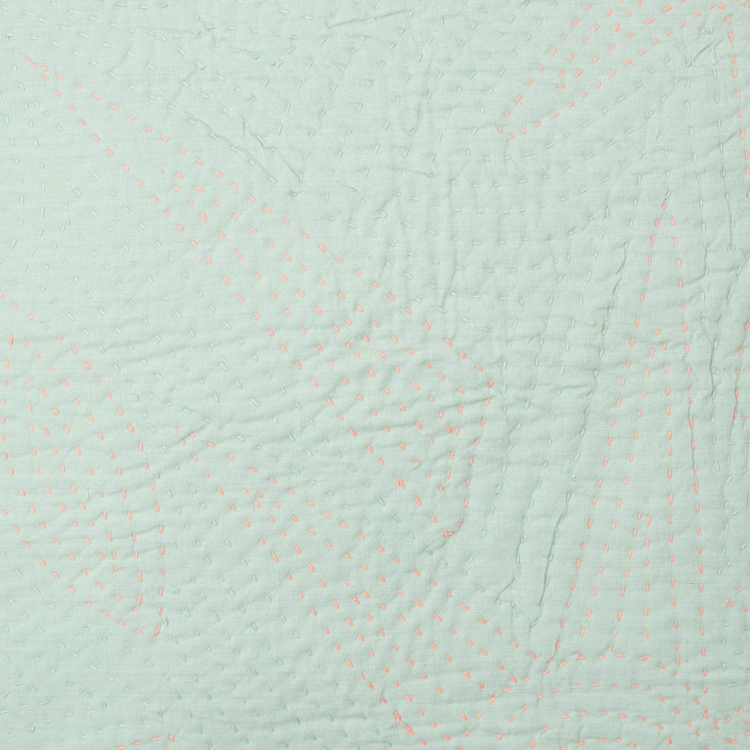 Quiltet pude 60 x 60 (Mint)