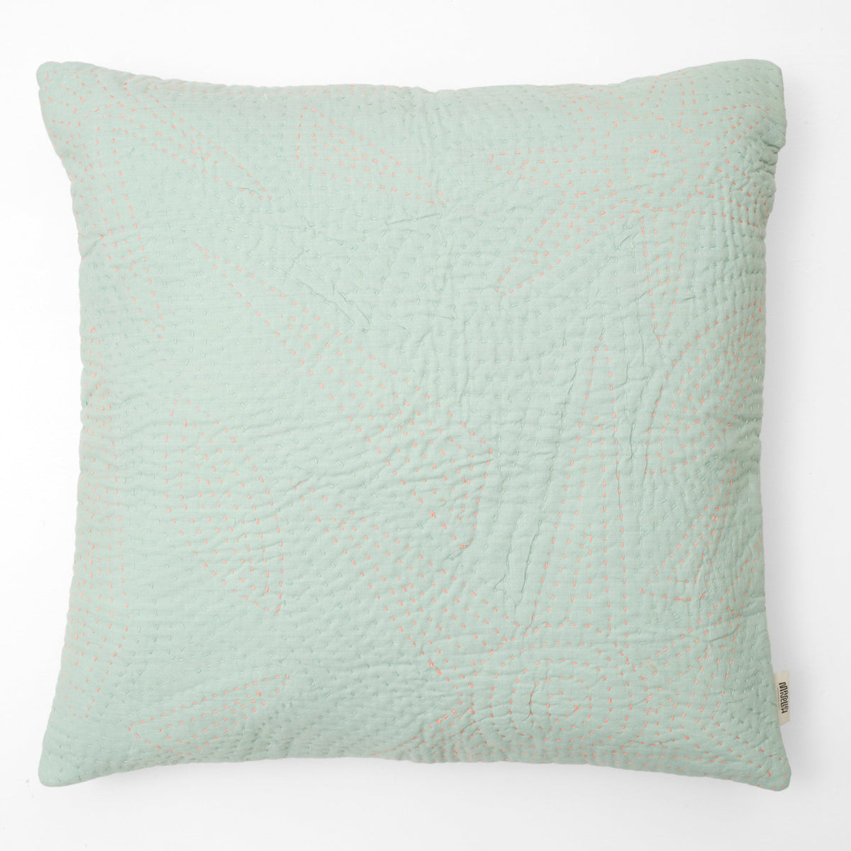 Quiltet pude 60 x 60 (Mint)