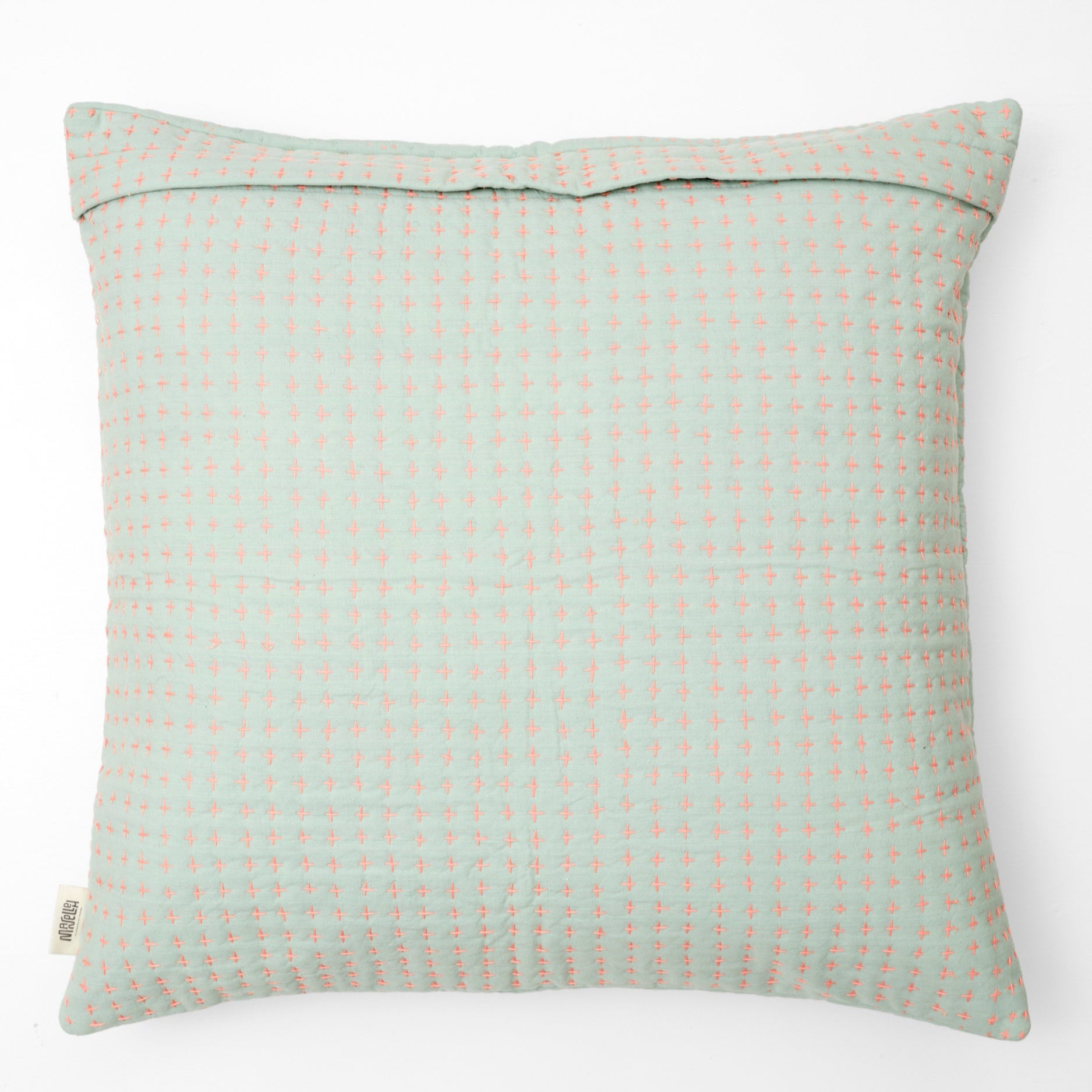 Quiltet pude 60 x 60 (Mint)