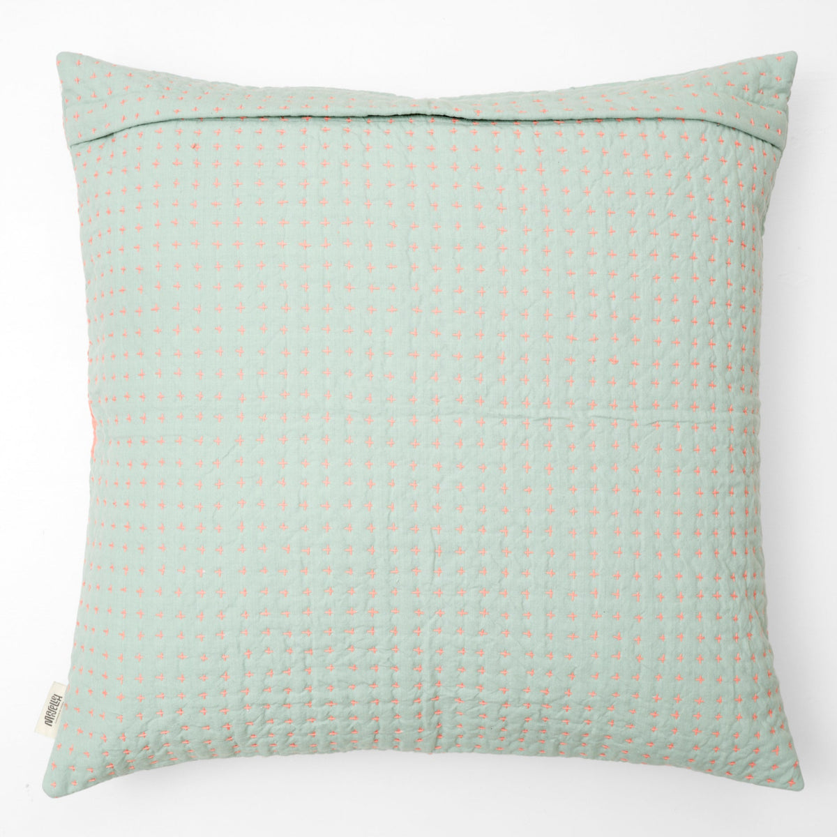 Quiltet pude 60 x 60 (Mint m. stjerner)