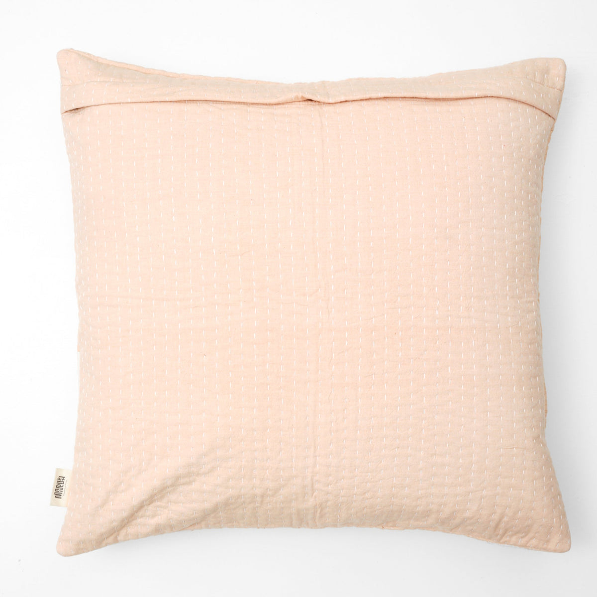 Quiltet pude 60 x 60 (Beige m. mønster)