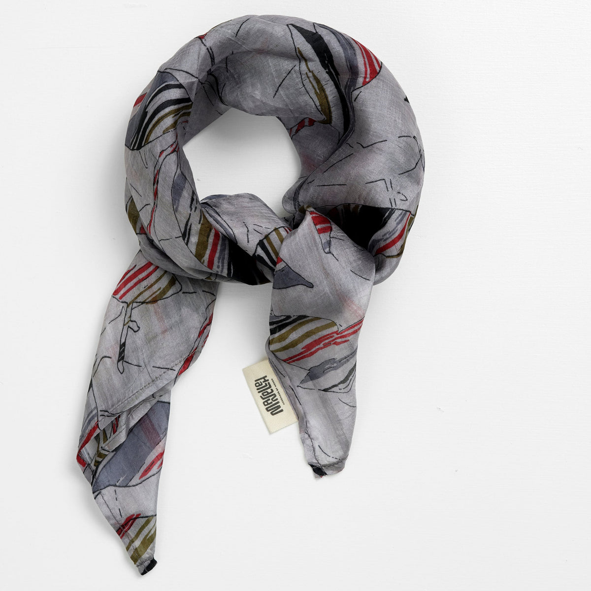 Silke-tørklæde 65 x 65
