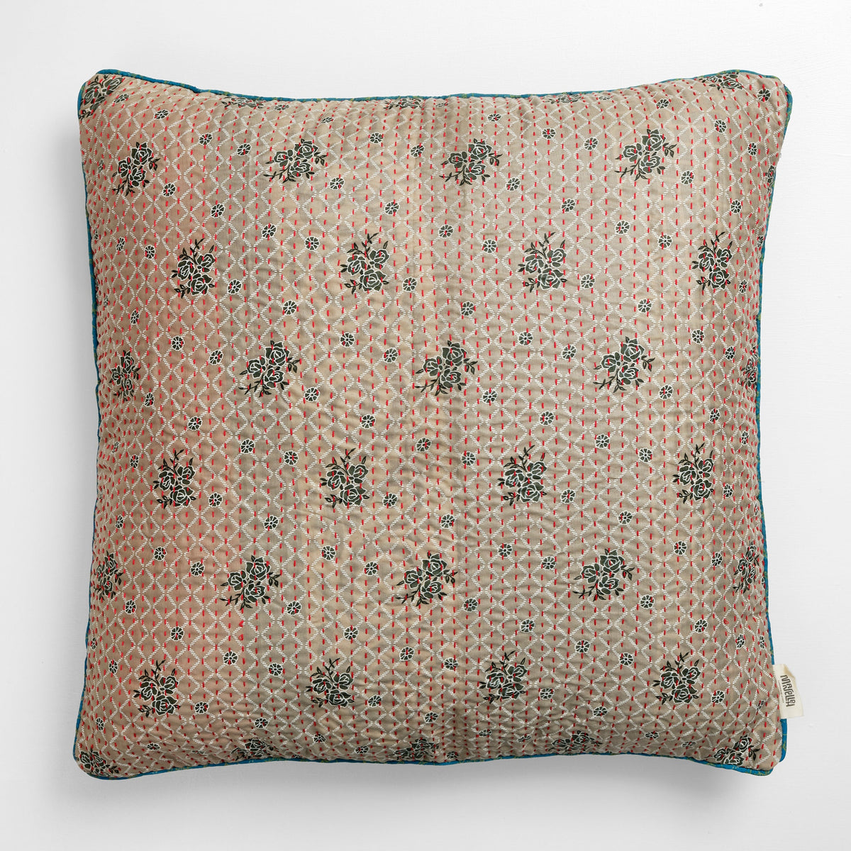 Unika kantha sari silkepude 60 x 60 cm