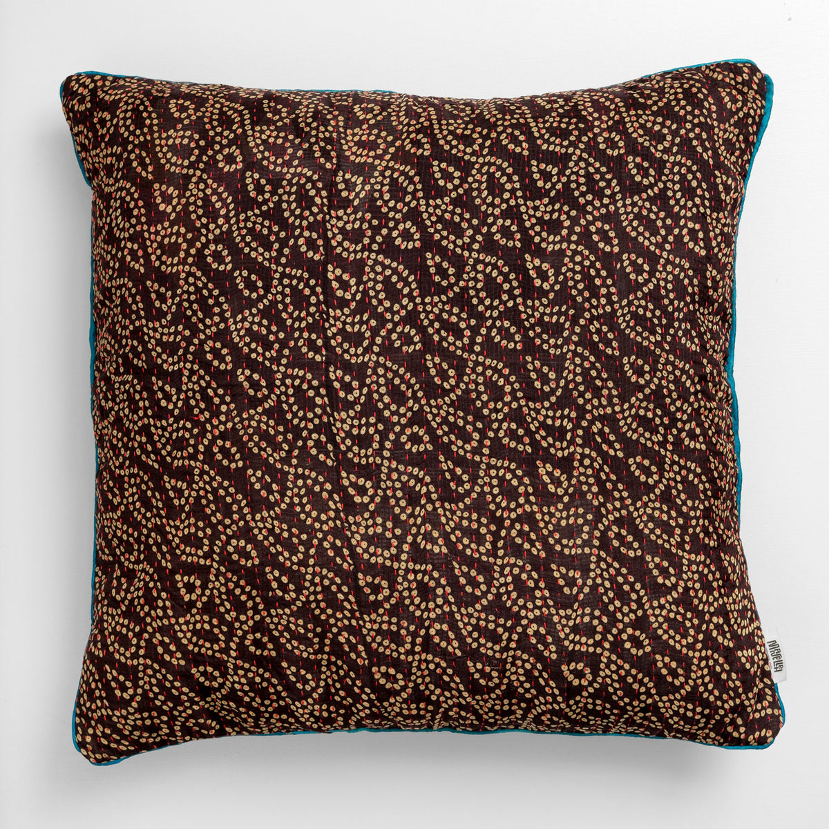 Unika kantha sari silkepude 60 x 60 cm