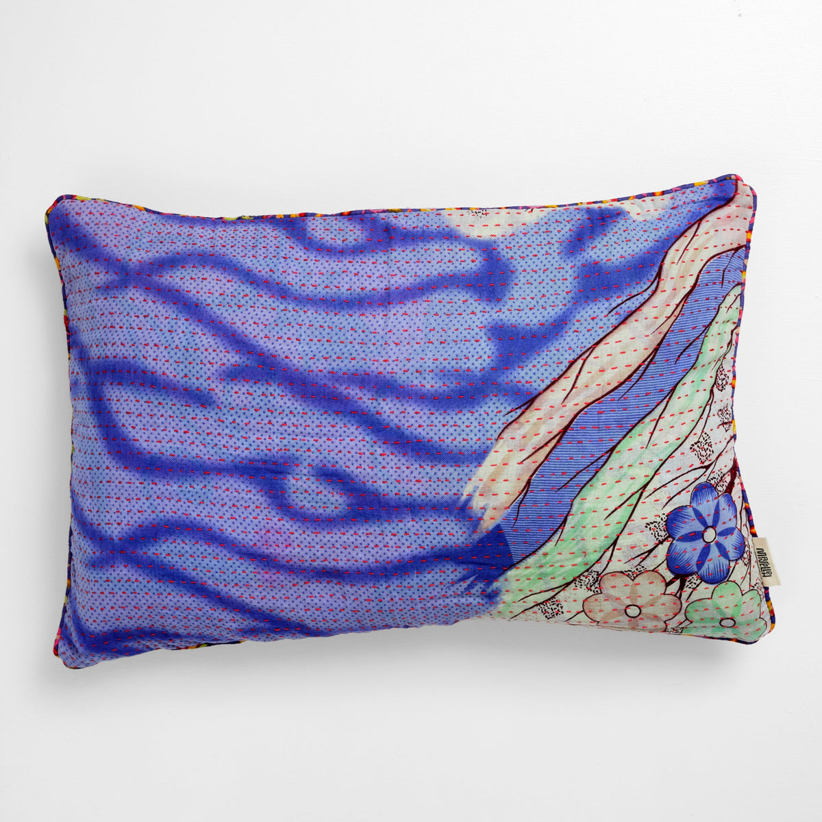 Unika kantha sari bomuldspude 40 x 60