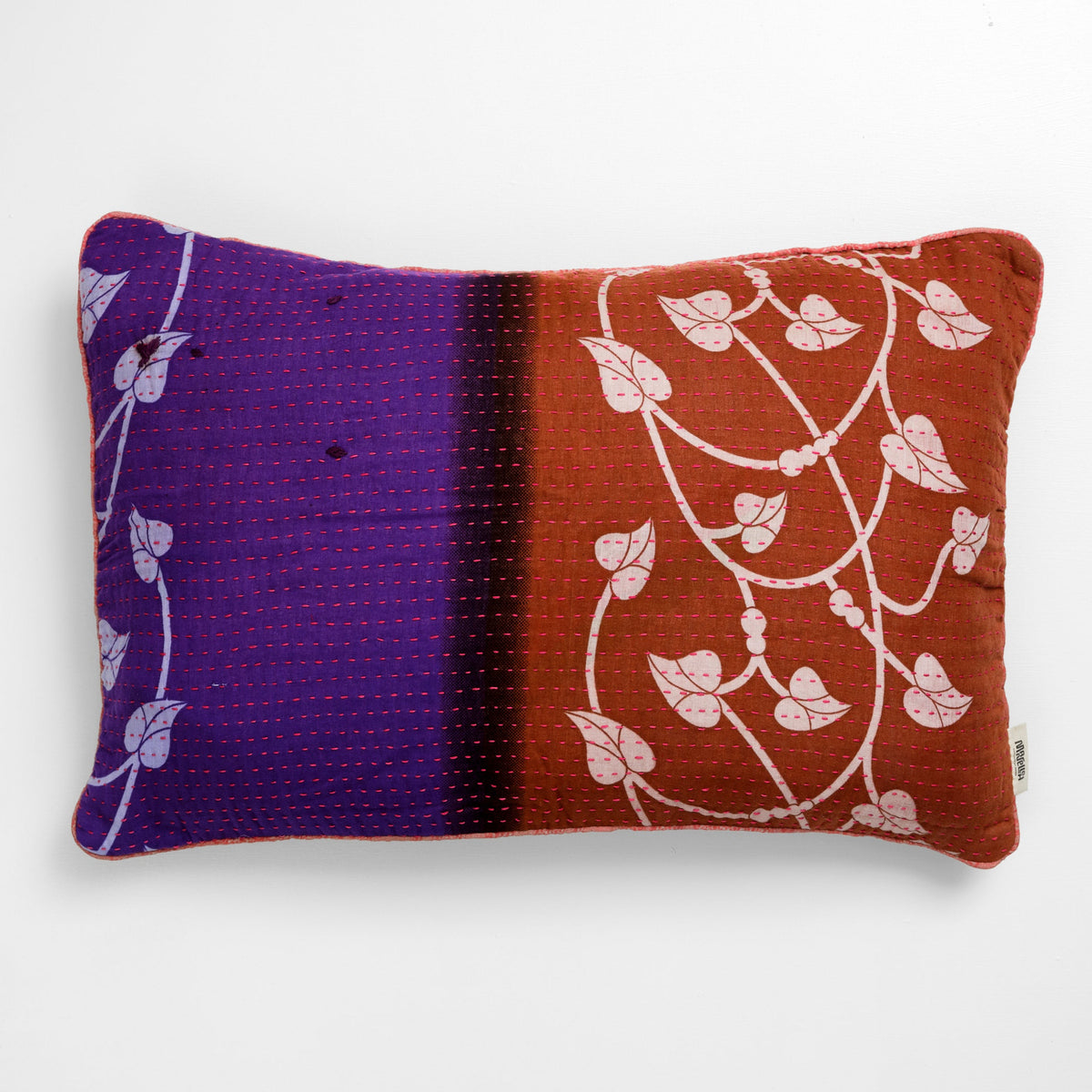 Unika kantha sari bomuldspude 40 x 60