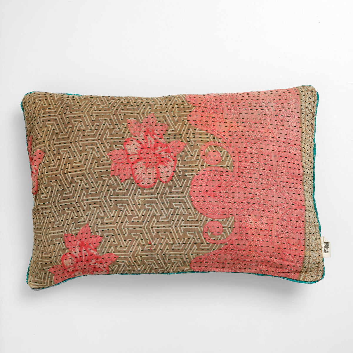 Unika kantha sari bomuldspude 40 x 60