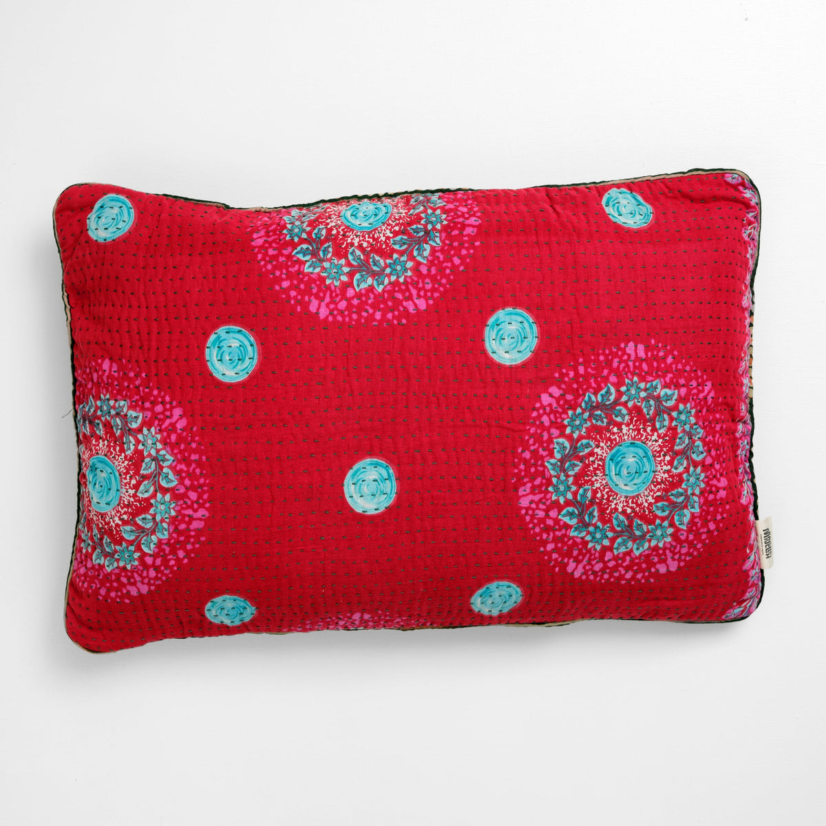 Unika kantha sari bomuldspude 40 x 60