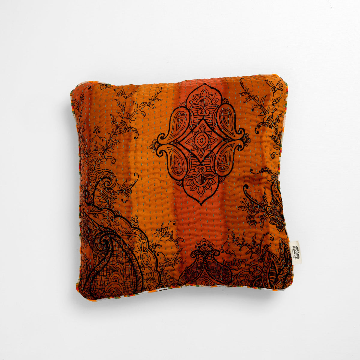 Unika kantha sari silkepude 40 x 40 cm