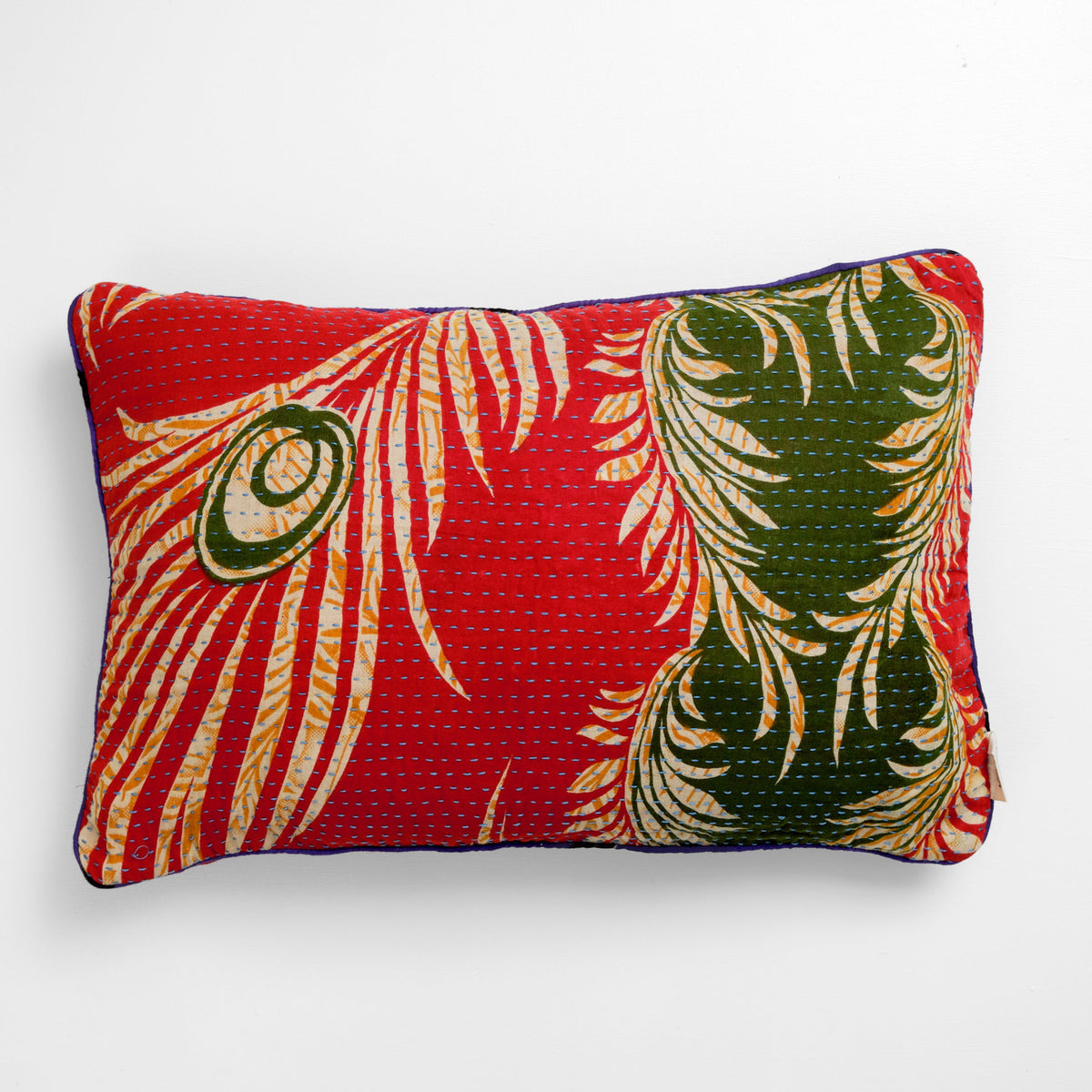 Unika kantha sari bomuldspude 40 x 60