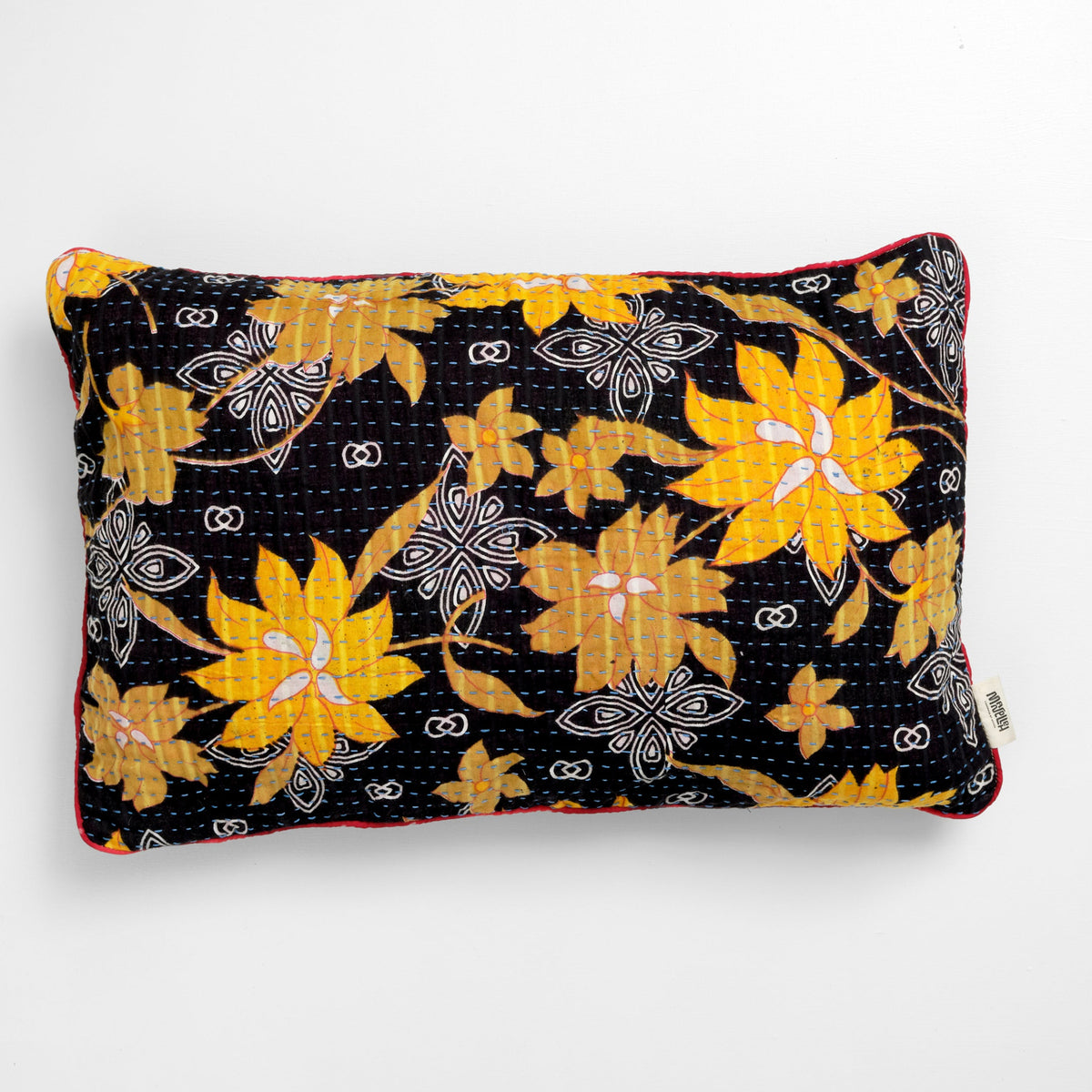 Unika kantha sari bomuldspude 40 x 60