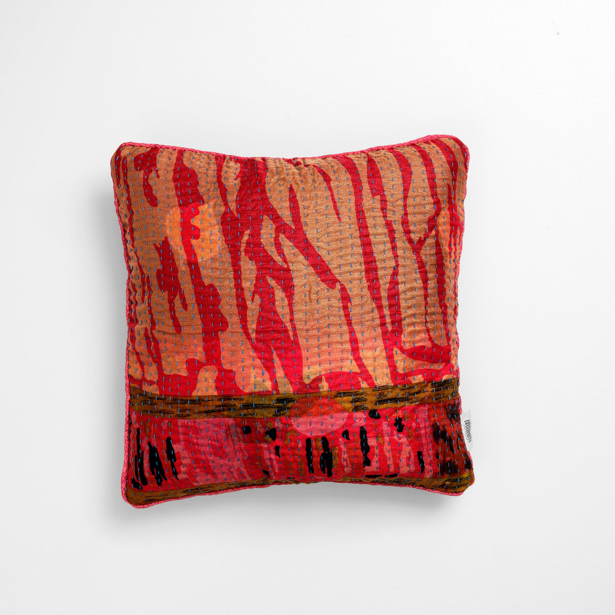 Unika kantha sari silkepude 40 x 40 cm