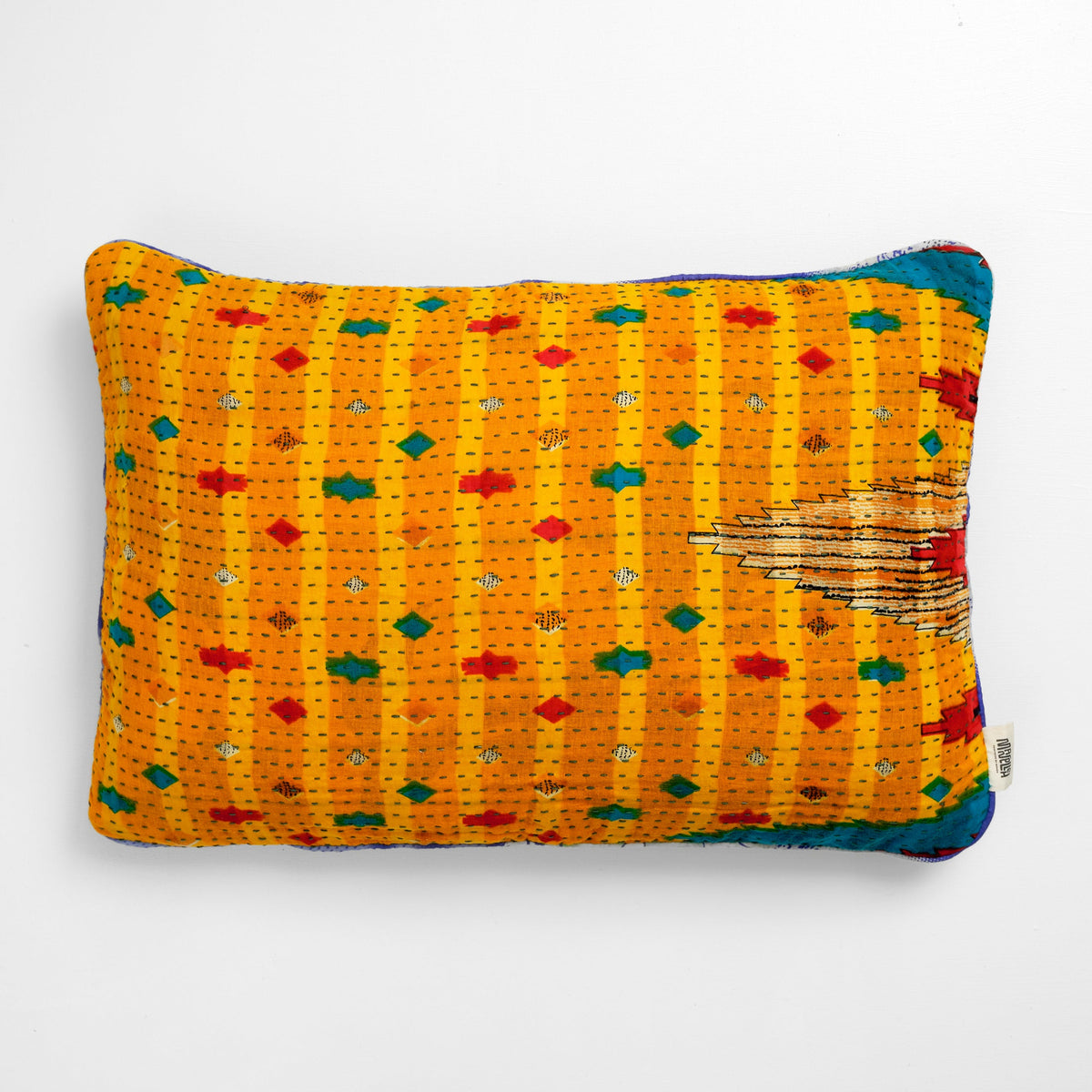 Unika kantha sari bomuldspude 40 x 60