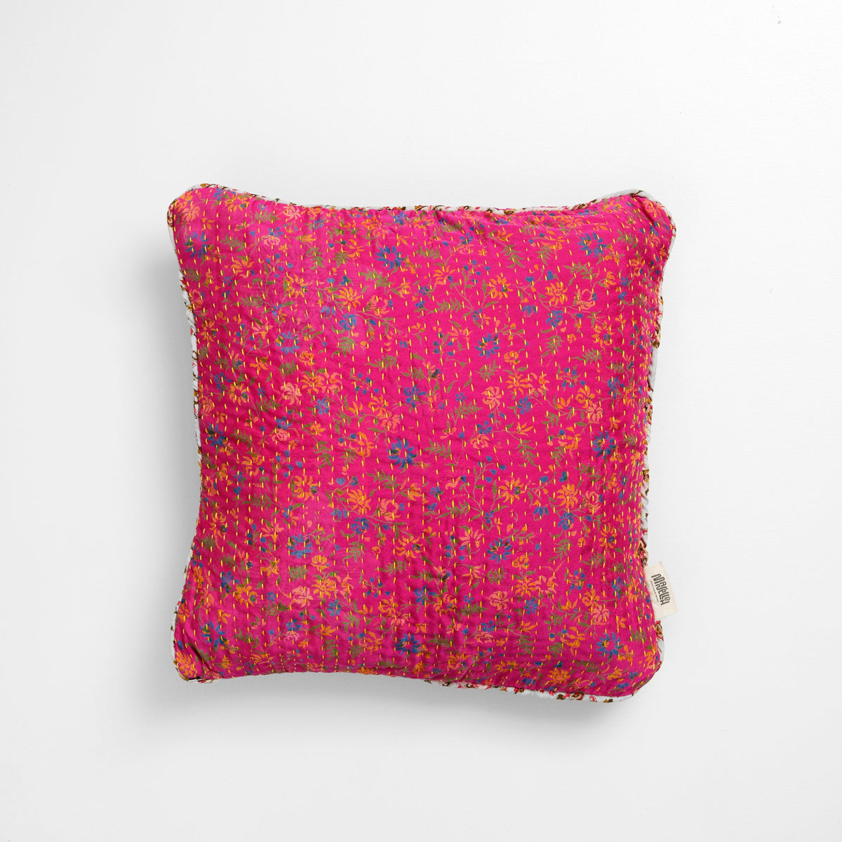 Unika kantha sari silkepude 40 x 40 cm