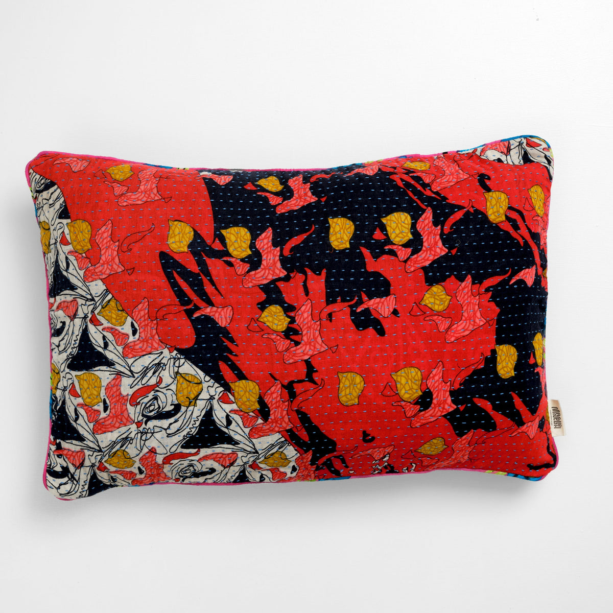 Unika kantha sari bomuldspude 40 x 60