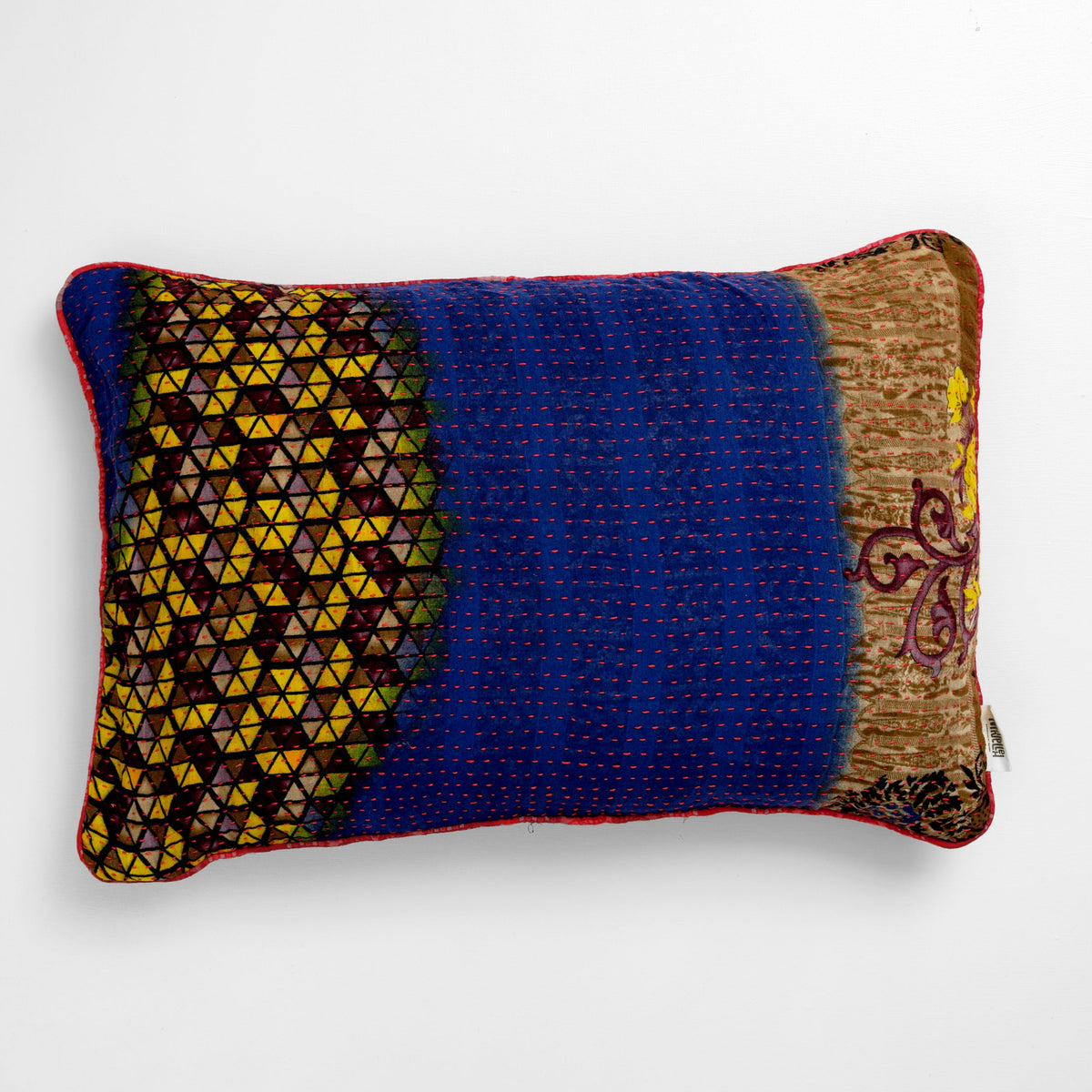 Unika kantha sari bomuldspude 40 x 60