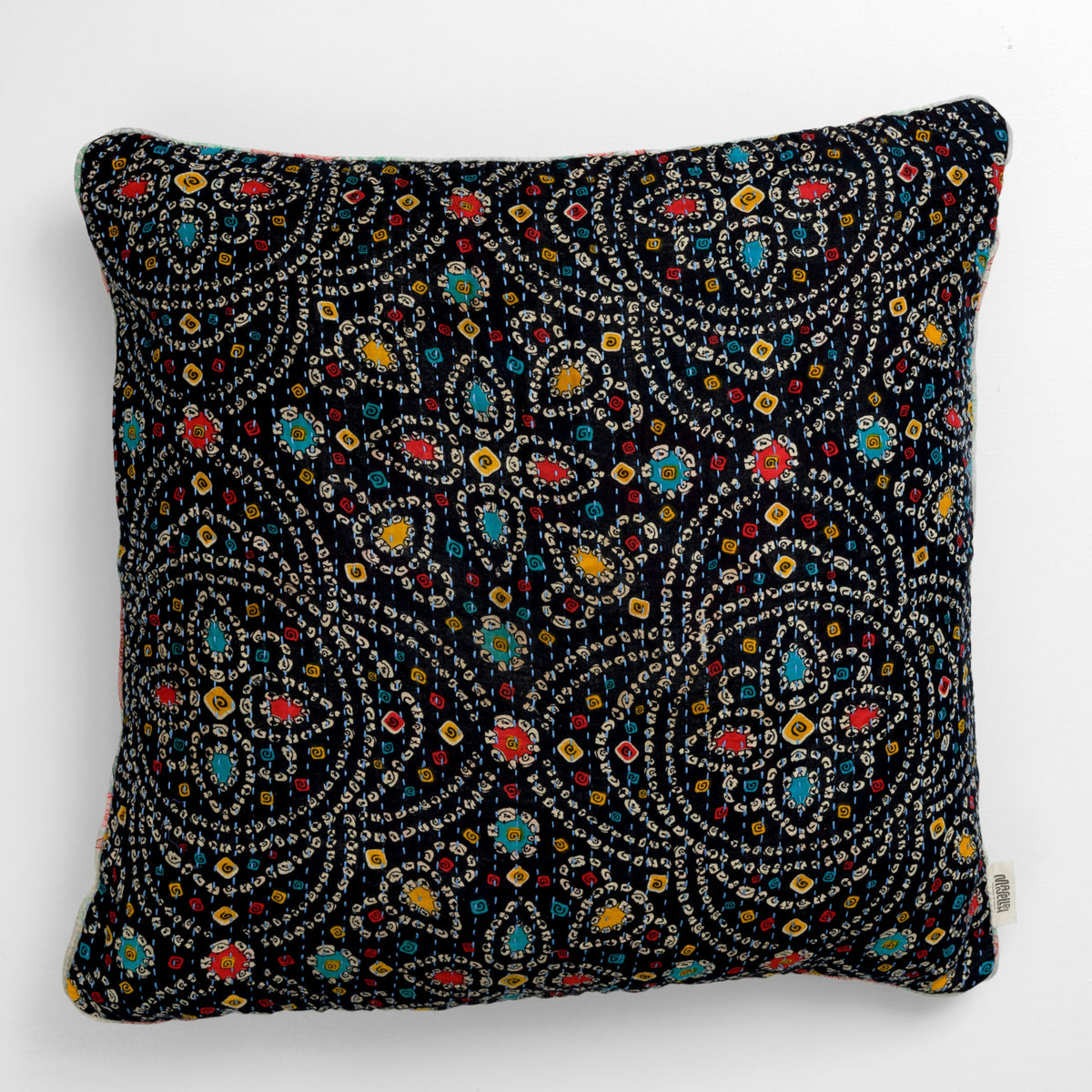 Unika kantha sari bomuldspude 60 x 60