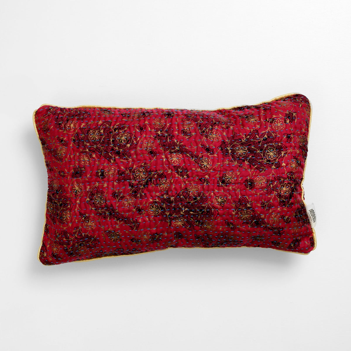 Unika kantha sari silkepude 30 x 50 cm