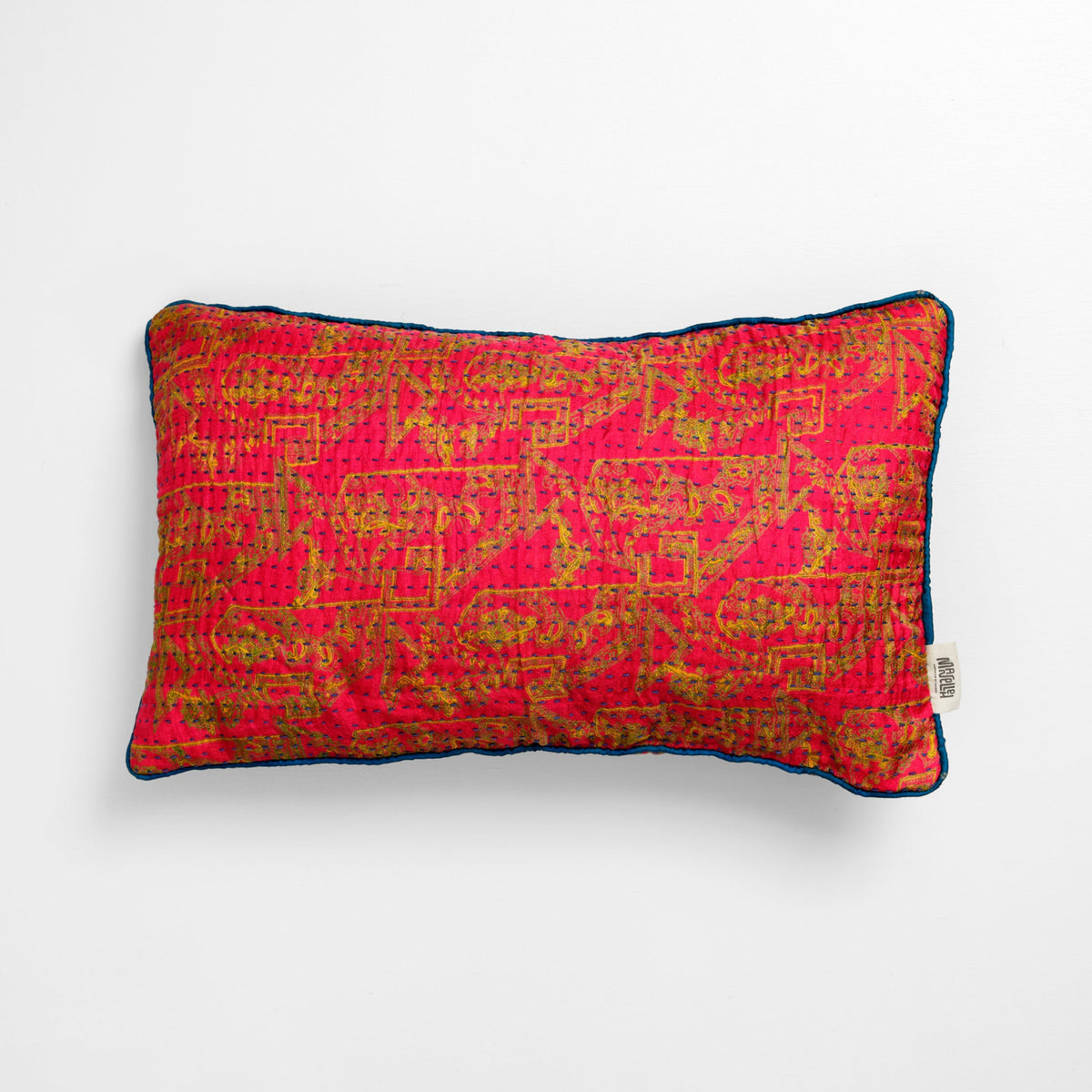 Unika kantha sari silkepude 30 x 50 cm