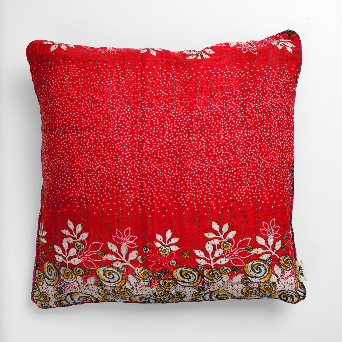 Unika kantha sari bomuldspude 60 x 60