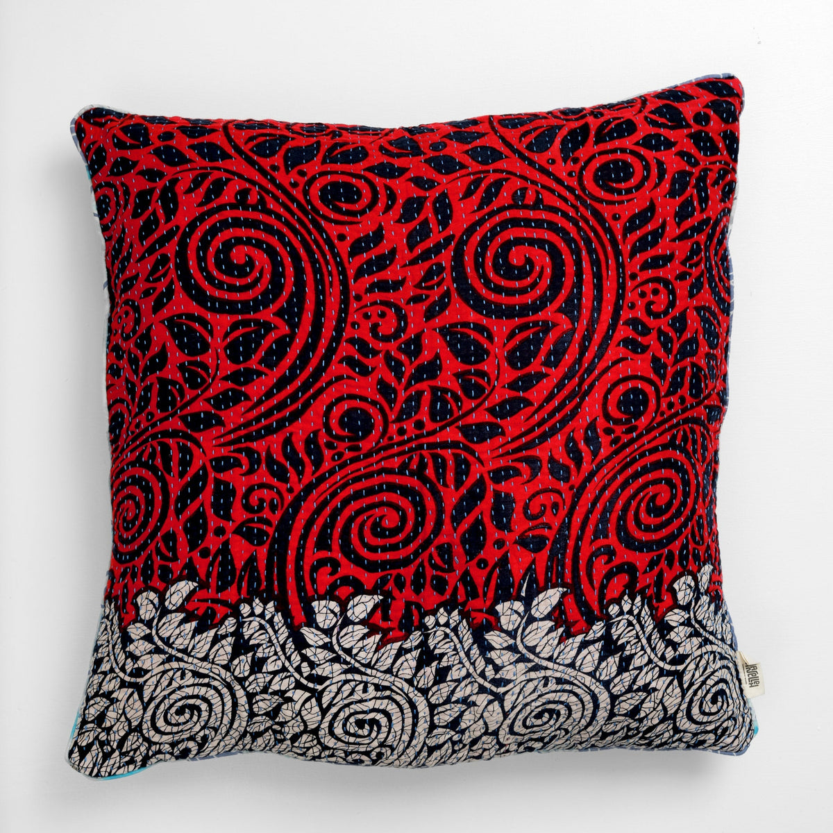 Unika kantha sari bomuldspude 60 x 60