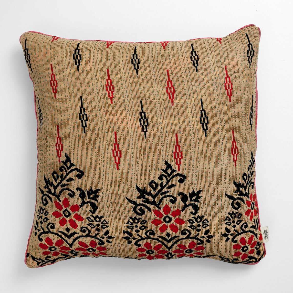 Unika kantha sari bomuldspude 60 x 60