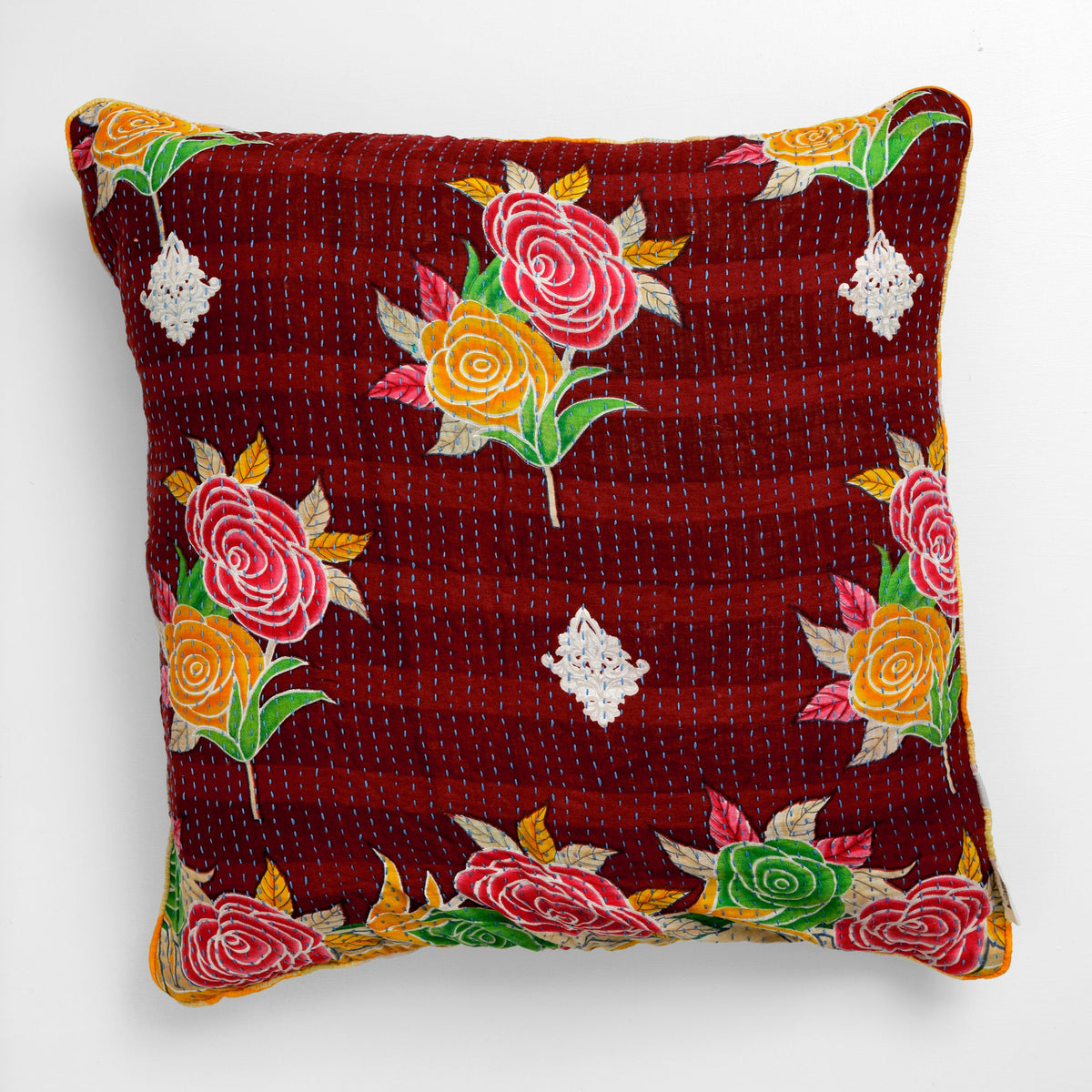 Unika kantha sari bomuldspude 60 x 60