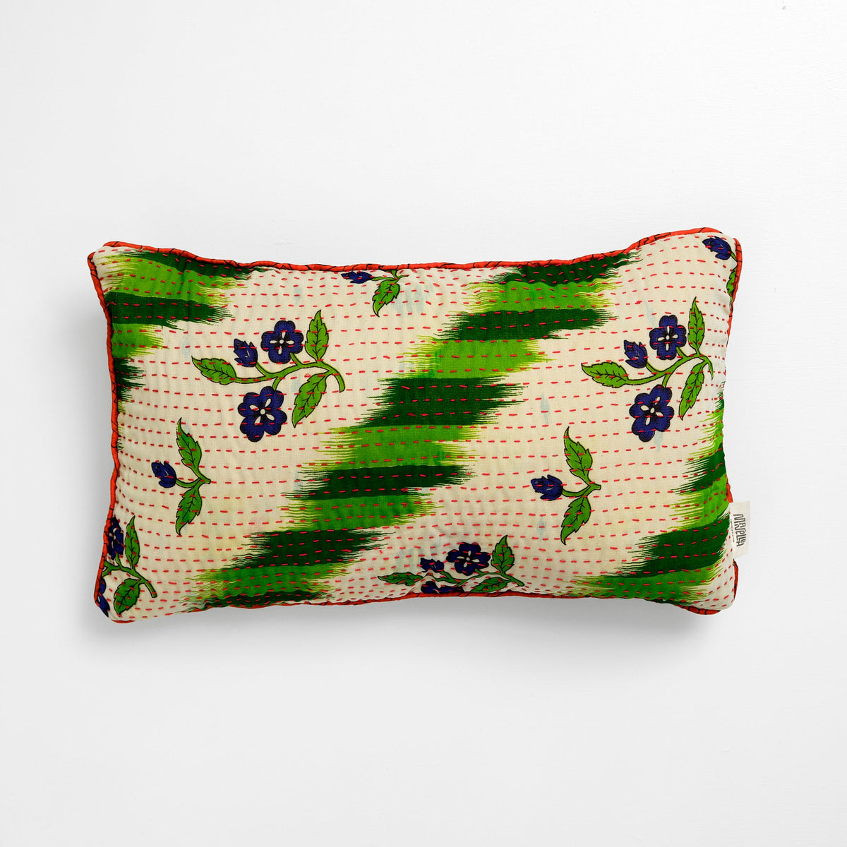 Unika kantha sari silkepude 30 x 50 cm
